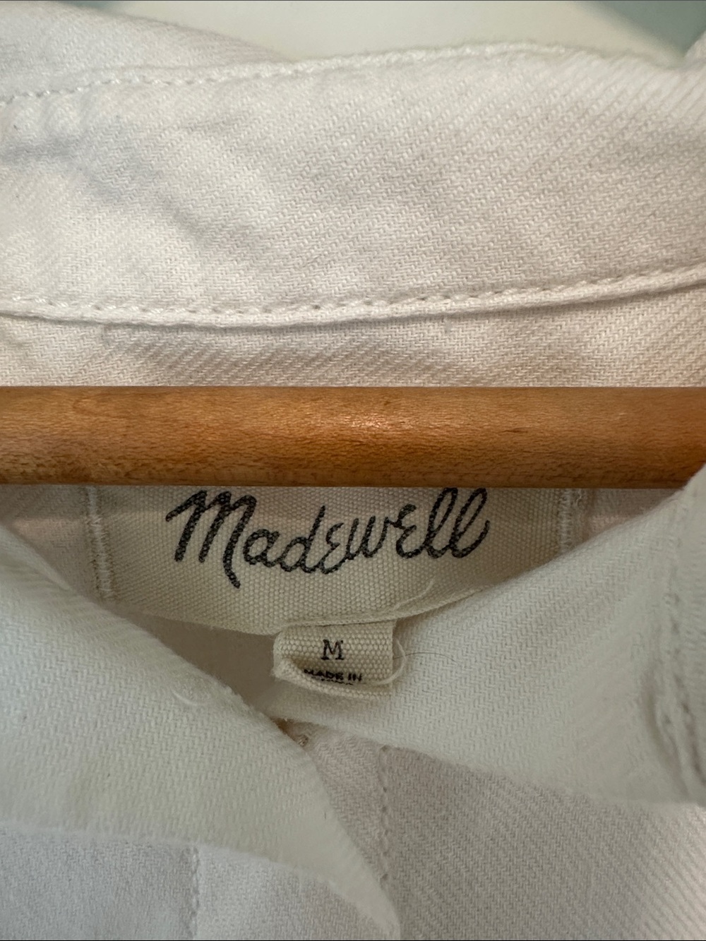 Madewell White Short-Sleeve Button-Down Shirt - Picture 2 of 5